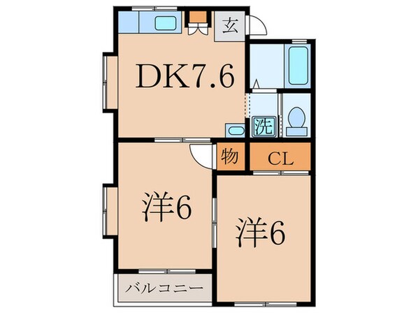 ブラウンベレ－の物件間取画像